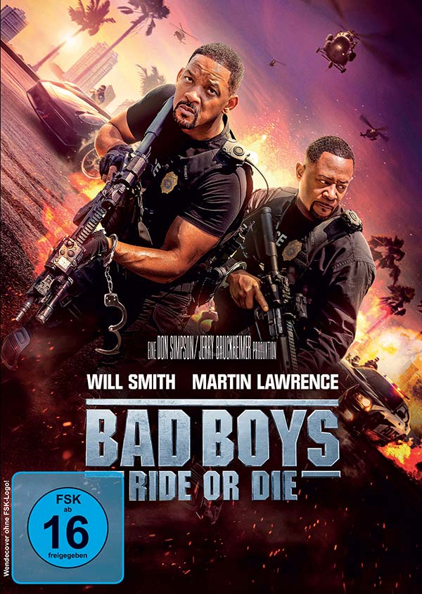 Bad Boys: Ride or Die (DVD) Cover Werbung, Plakat, Pistole, Waffe, Tennisball