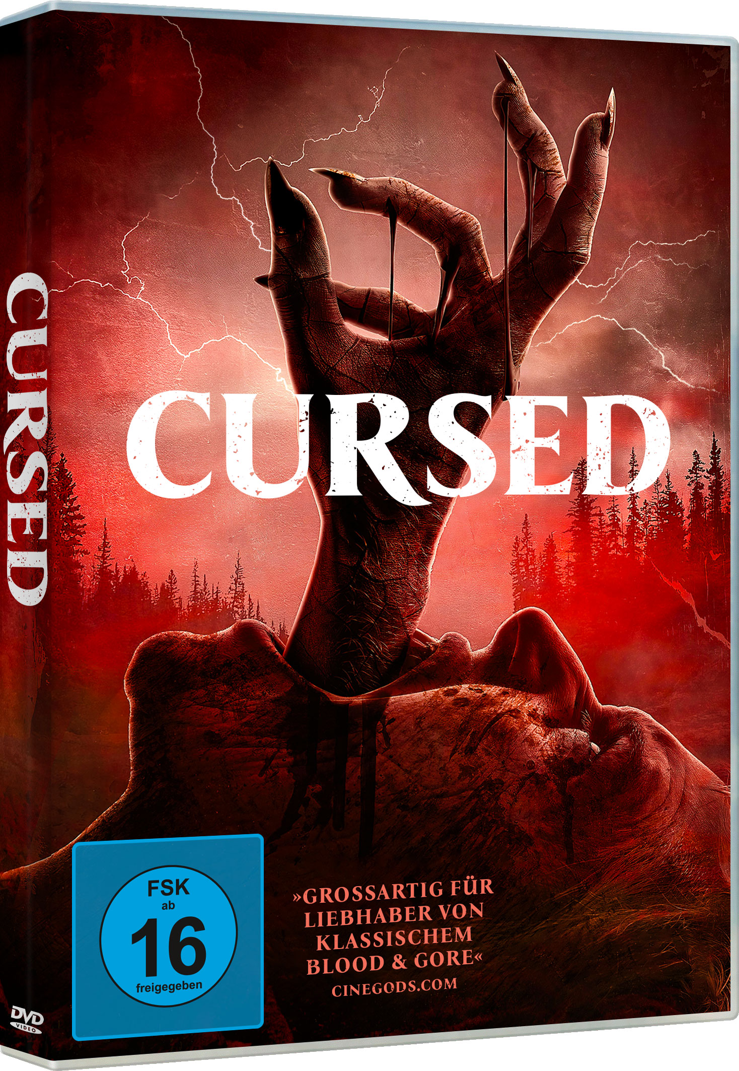 Cursed (DVD) Buch, Veröffentlichung, Werbung, Plakat, Person
