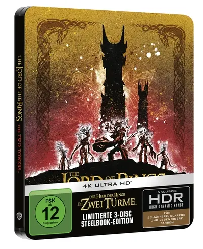 Der Herr der Ringe: Die zwei Türme (Limitiertes Steelbook, 4K-UHD) (SHOP)
