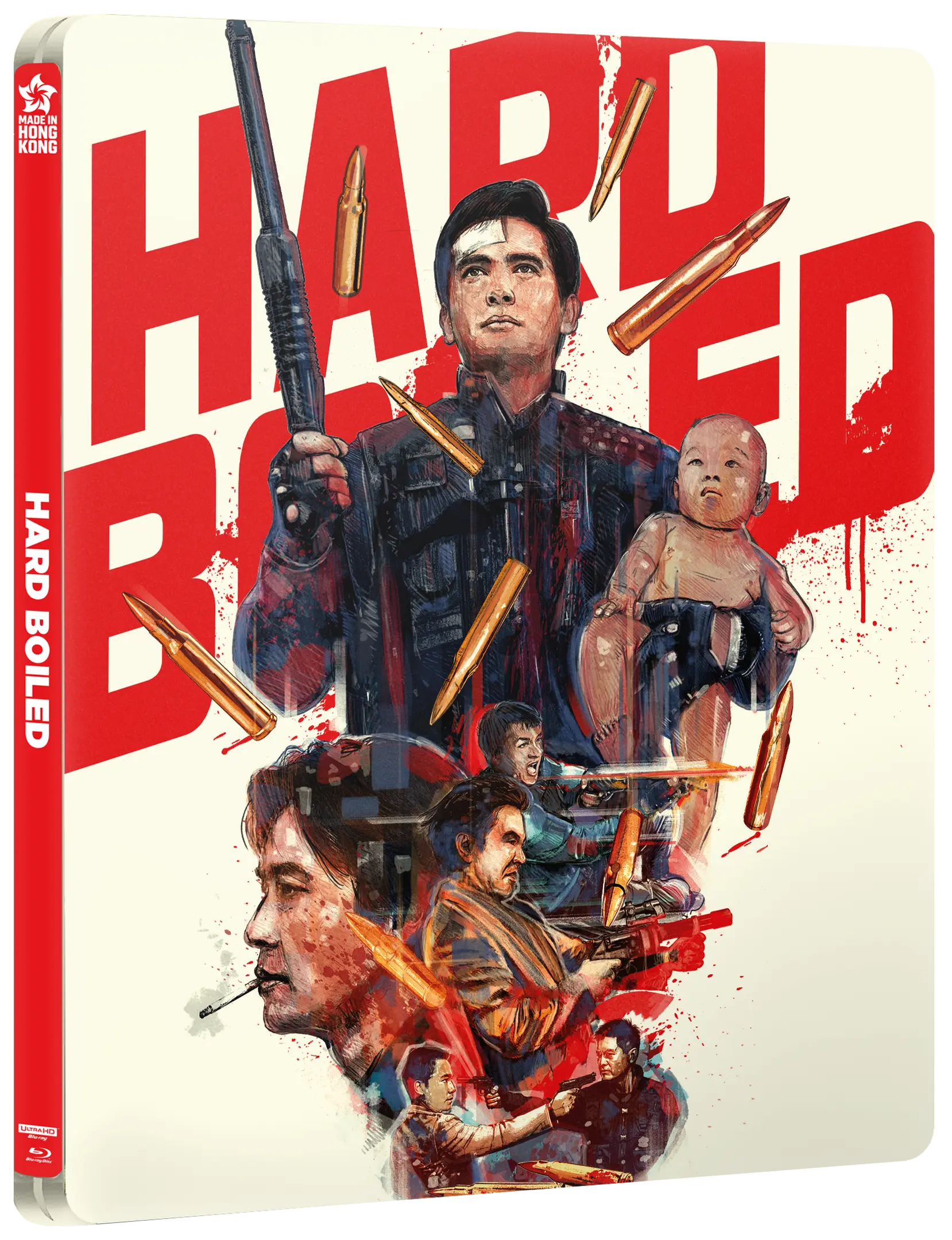 Hard-Boiled (Steelbook, 4K-UHD+2 Blu-rays)