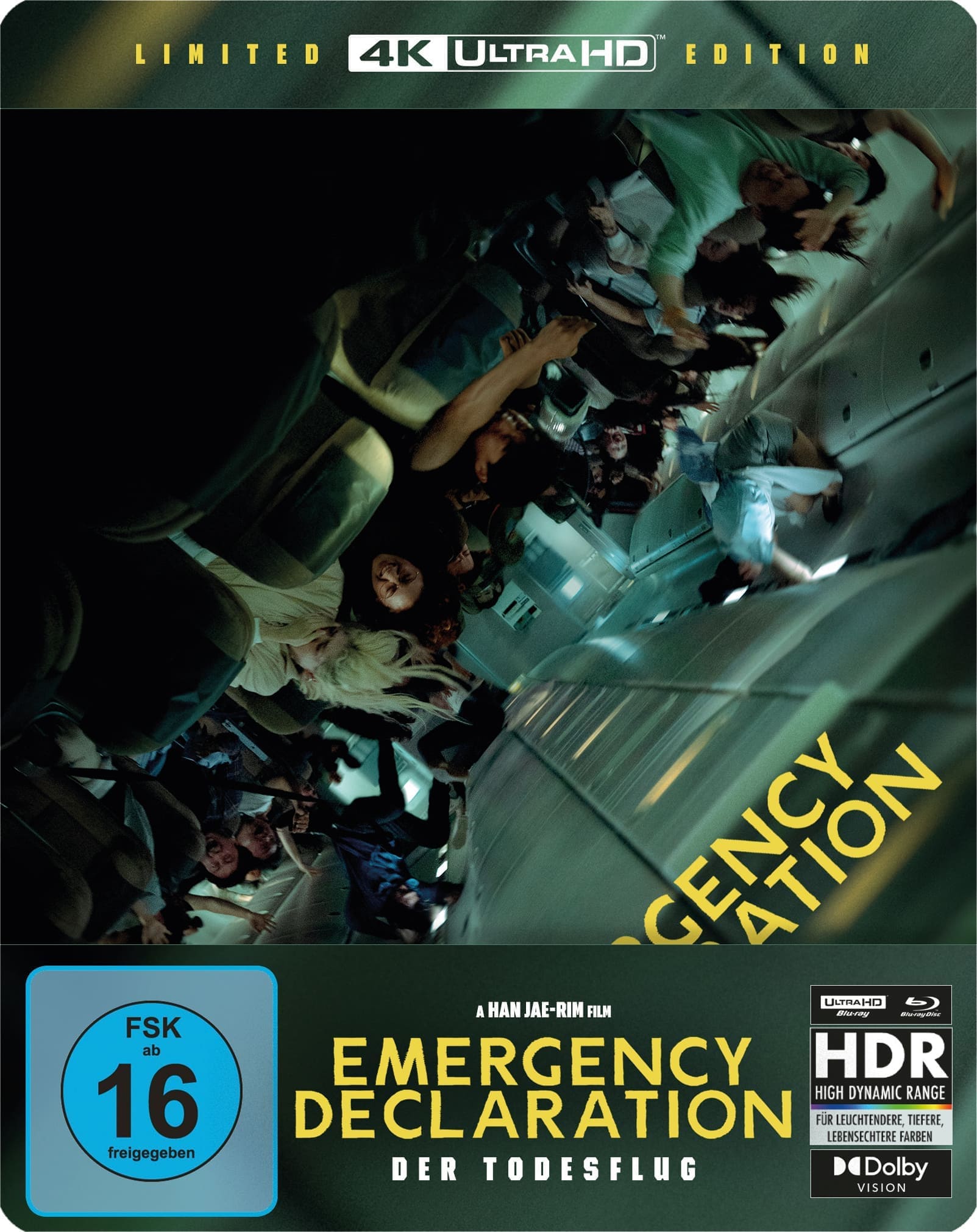Emergency Declaration - Der Todesflug (Steelbook, 4K-UHD+Blu-ray) Cover
