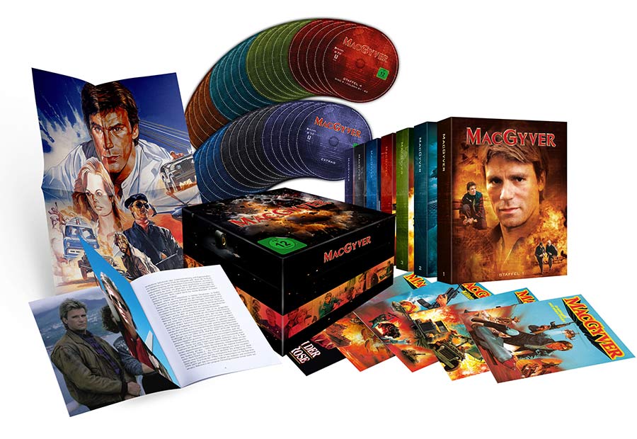 MacGyver - Die komplette Serie (34 Blu-rays) (exkl. Shop) Erwachsener, Männlich, Mann, Person, Buch