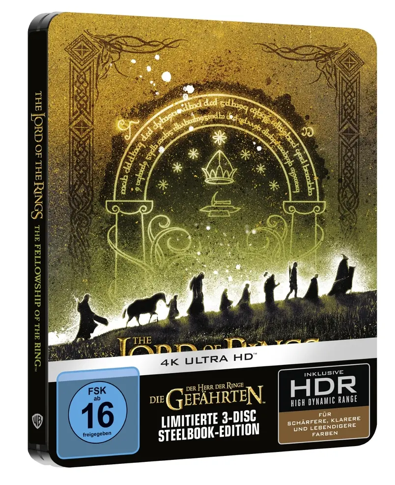 Der Herr der Ringe: Die Gefährten (Limitiertes Steelbook, 4K-UHD) (SHOP)