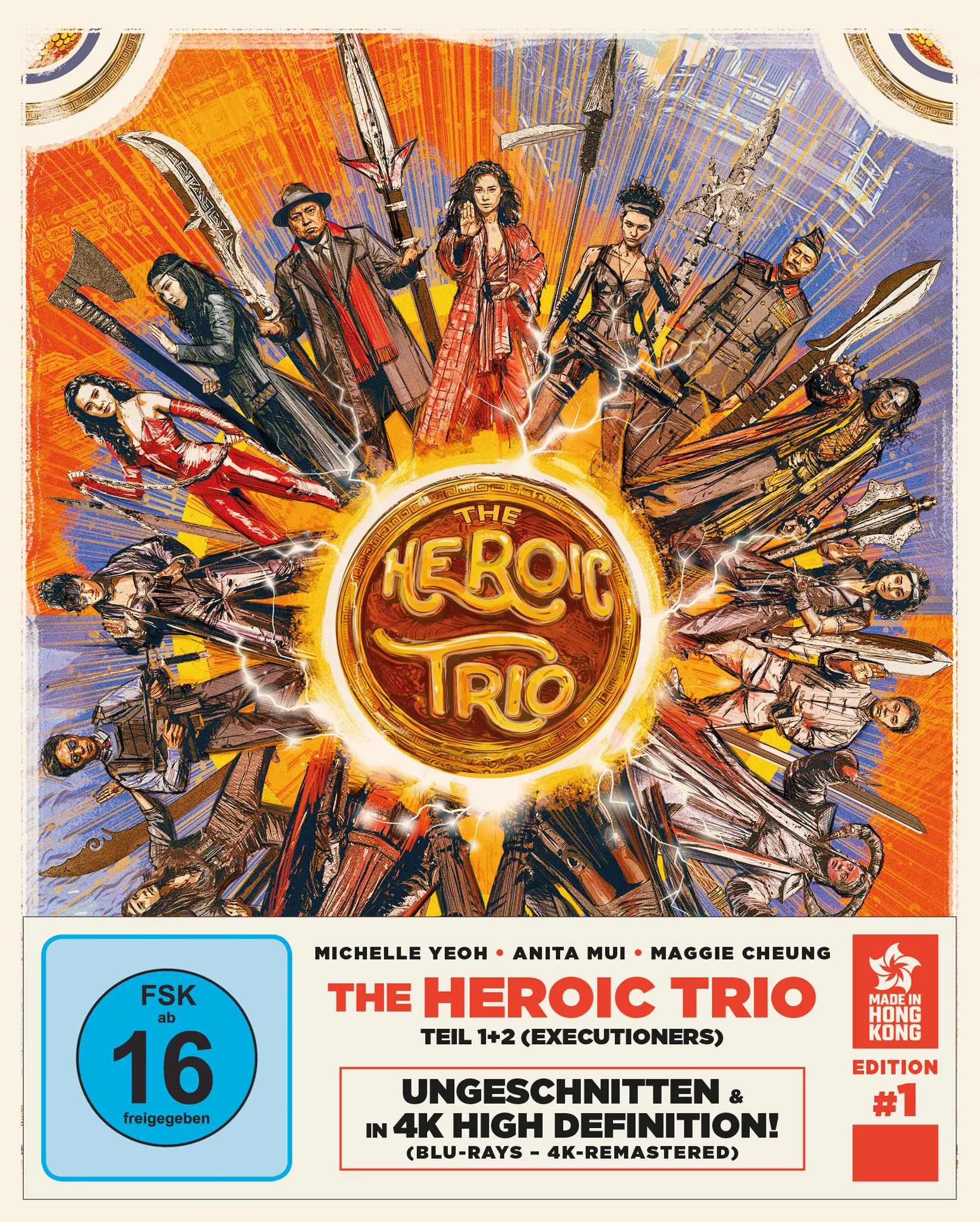 Heroic Trio 1+2 (2 4K-UHDs+2 Blu-rays)