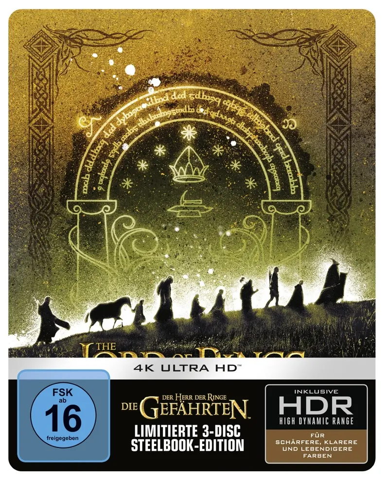 Der Herr der Ringe: Die Gefährten (Limitiertes Steelbook, 4K-UHD) (SHOP)