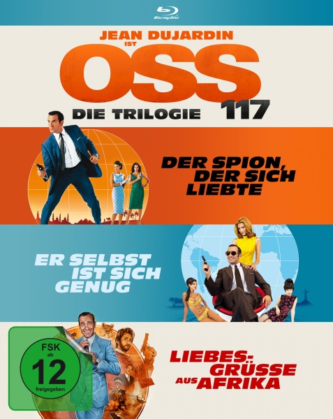 OSS 117 - Die Trilogie (3 Blu-rays) Cover