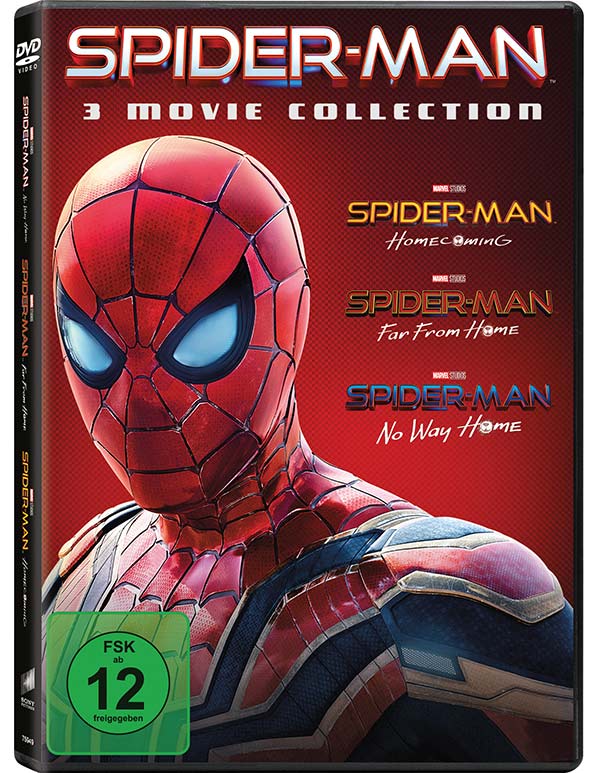 Spider-Man: Homecoming, Far From Home, No Way Home (3 DVDs) Spider-Man: Homecoming, Far From Home, No Way Home (3 DVDs)