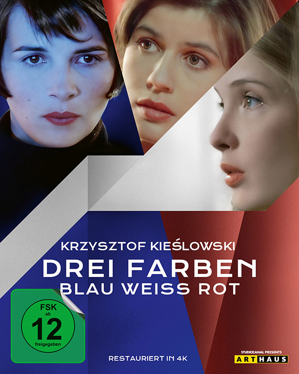 Krzysztof Kieslowski - Drei Farben Edition (4 Blu-rays) Cover