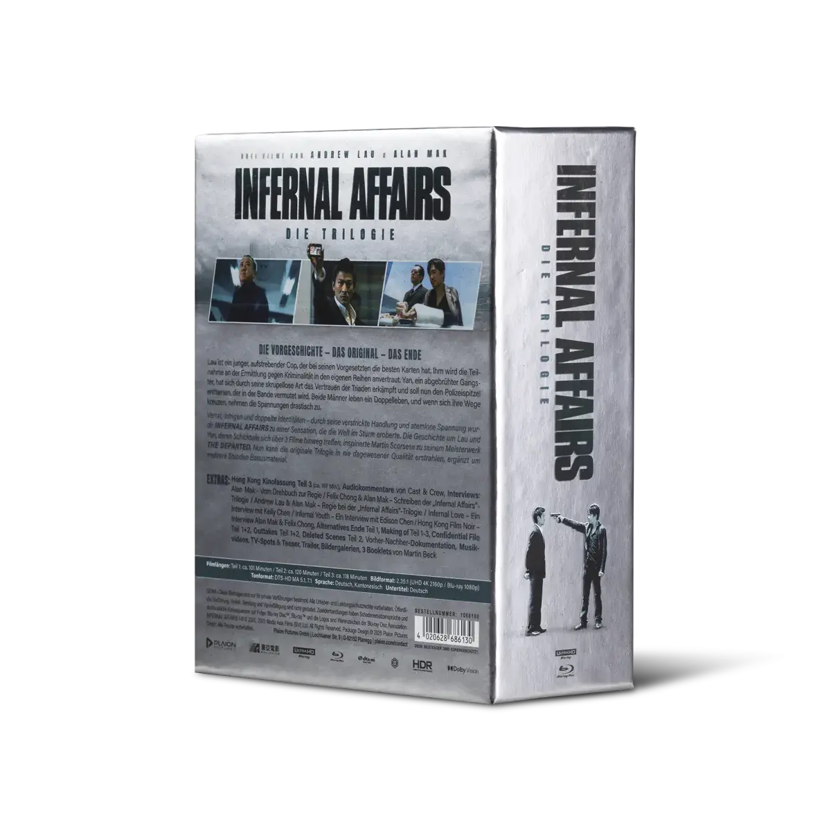Infernal Affairs Trilogy (Collector's Edition, 3 UHDs, 3 Blu-rays, 3 Bonus-Blu-rays) (exkl. Shop)