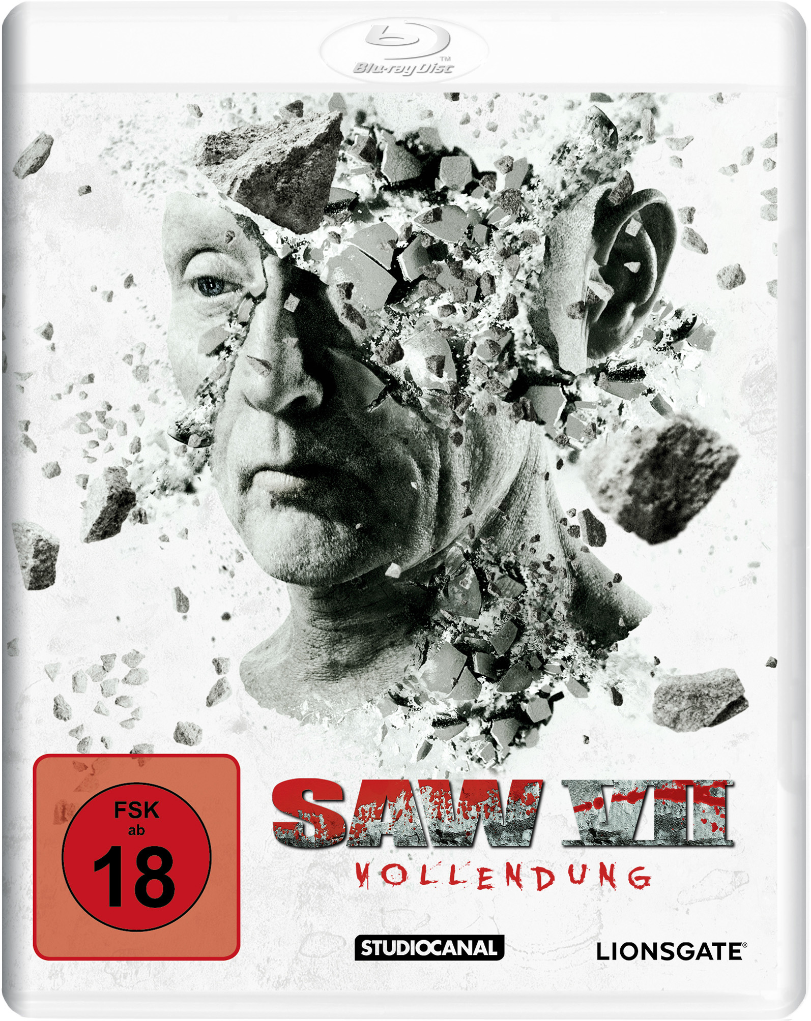 SAW VII - Vollendung - White Edition (Blu-ray) Werbung, Plakat, Person, Gesicht, Kopf