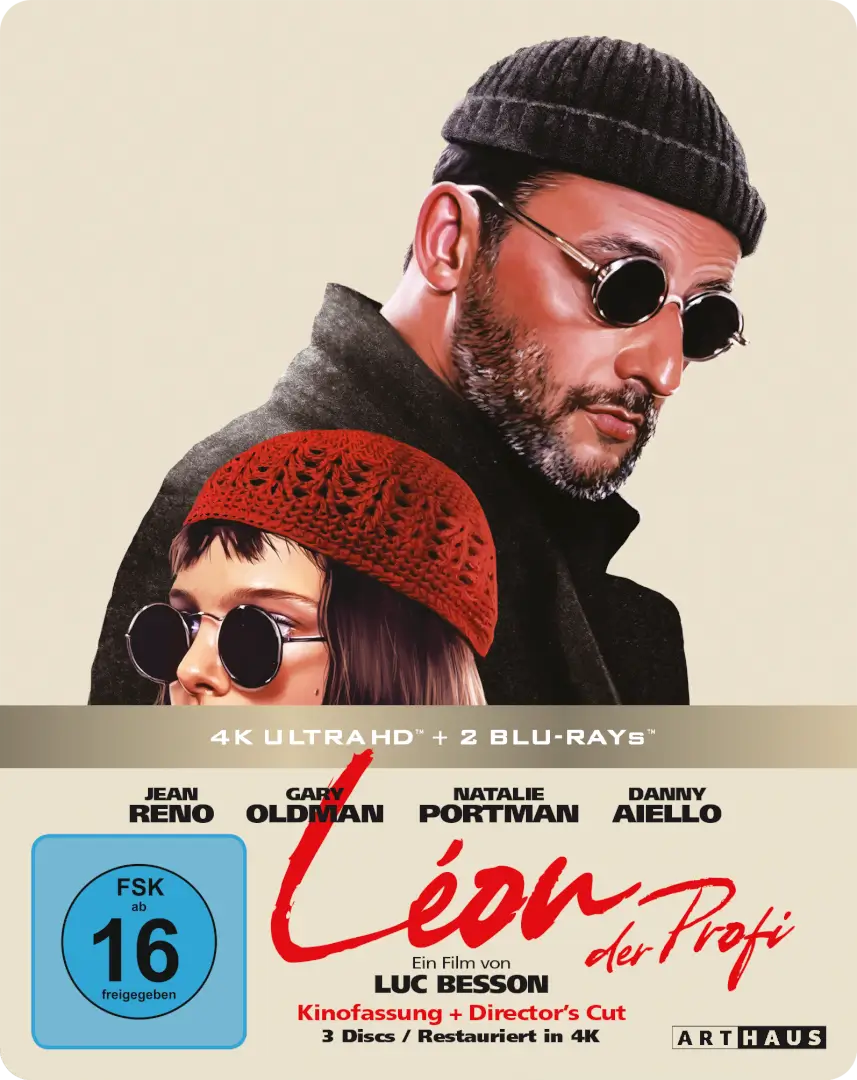 Leon - Der Profi - Definitive Edition - Limited Steelbook (4K-UHD + 2 Blu-rays) Cover Leon - Der Profi - Definitive Edition - Limited Steelbook (4K-UHD + 2 Blu-rays) Cover