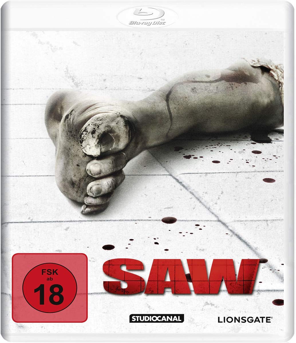 SAW - Director's Cut - White Edition (Blu-ray) Person, Körperteil, Hand, Werbung, Plakat