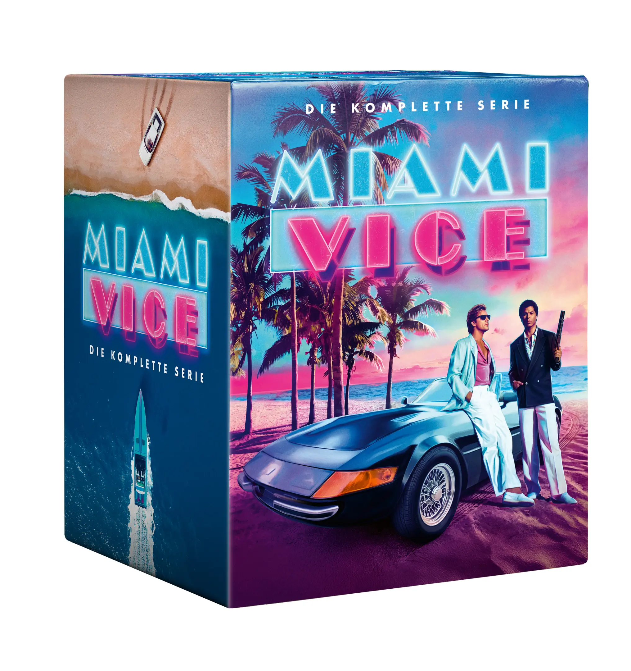 Fernsehserie, Komplettserie, Boxset, Miami Vice, Buntes Cover