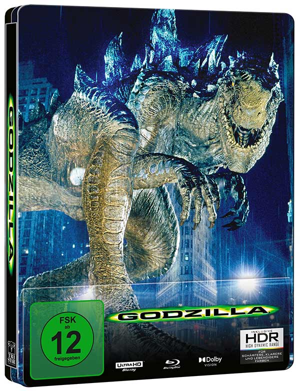 Godzilla (1998) (Remastered) (Steelbook, 4K-UHD+BR) Godzilla (1998) (Remastered) (Steelbook, 4K-UHD+BR)