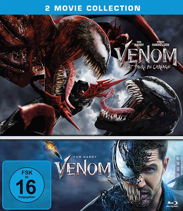 Venom / Venom: Let There Be Carnage (2 Blu-rays) Cover Venom / Venom: Let There Be Carnage (2 Blu-rays) Cover