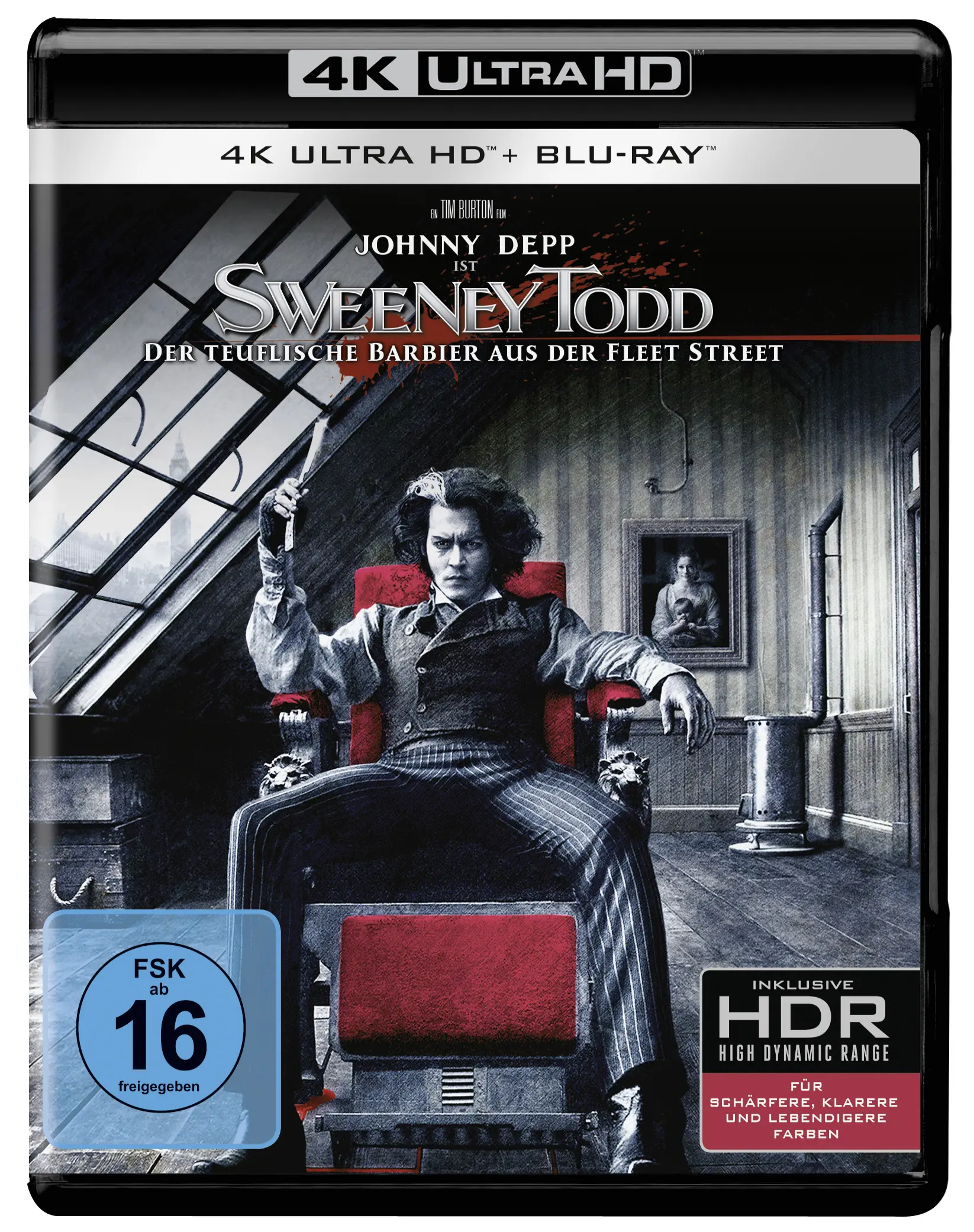 Sweeney Todd: Der teuflische Barbier aus der Fleet Street (4K-UHD+Blu-ray)