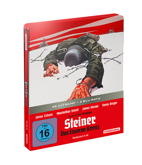 Steiner - Das Eiserne Kreuz - Limited Steelbook Edition (4K UHD + 2 Blu-rays) Steiner - Das Eiserne Kreuz - Limited Steelbook Edition (4K UHD + 2 Blu-rays)