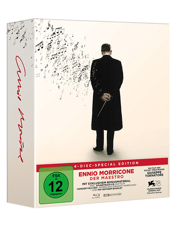 Ennio Morricone - Der Maestro (Special Edition, 4K-UHD, 2 Blu-rays, CD) Ennio Morricone - Der Maestro (Special Edition, 4K-UHD, 2 Blu-rays, CD)