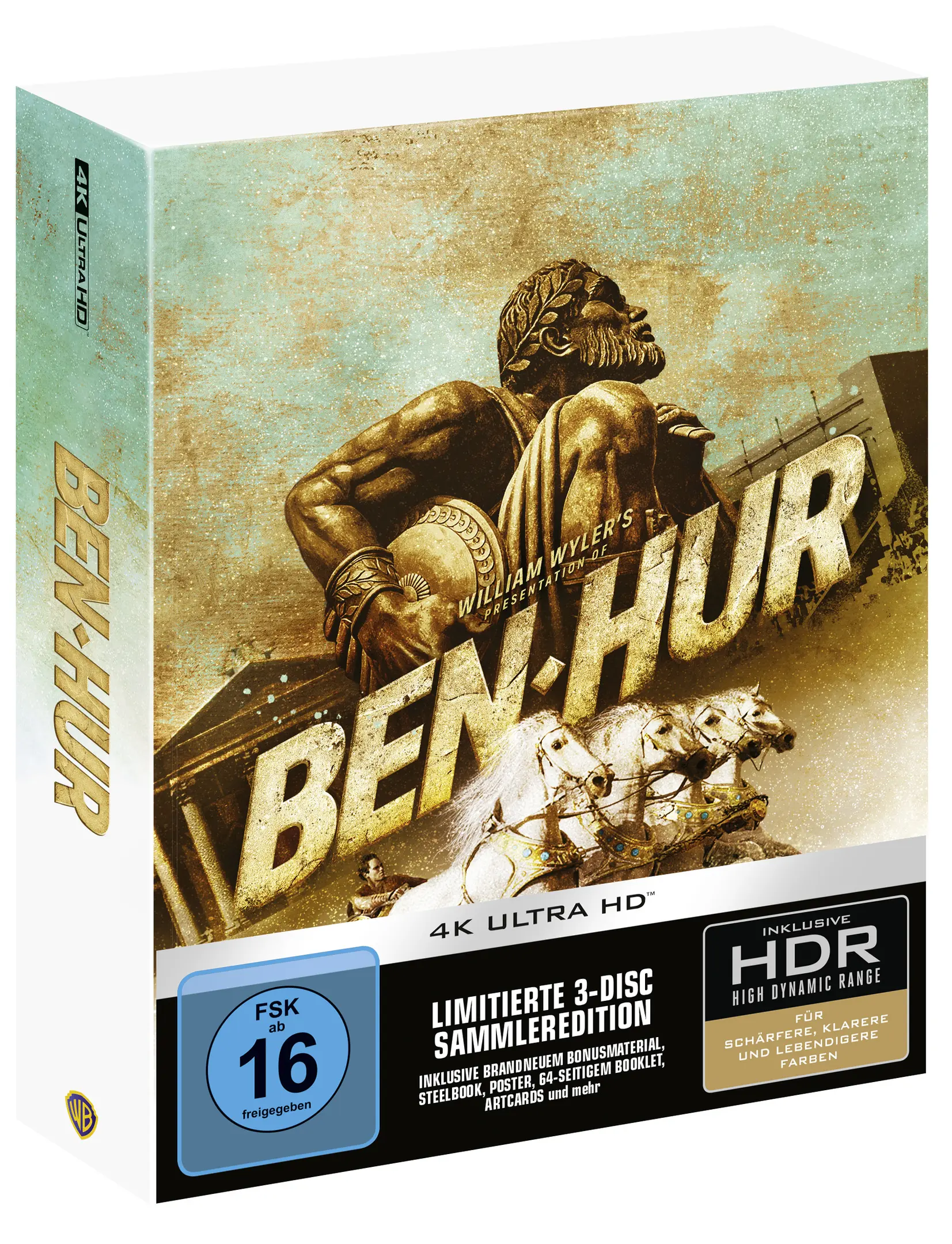 Ben-Hur (Ultimate Collector’s Edition, 2 4K-UHDs+1 Bonus-Blu-ray) (Exkl. Shop)