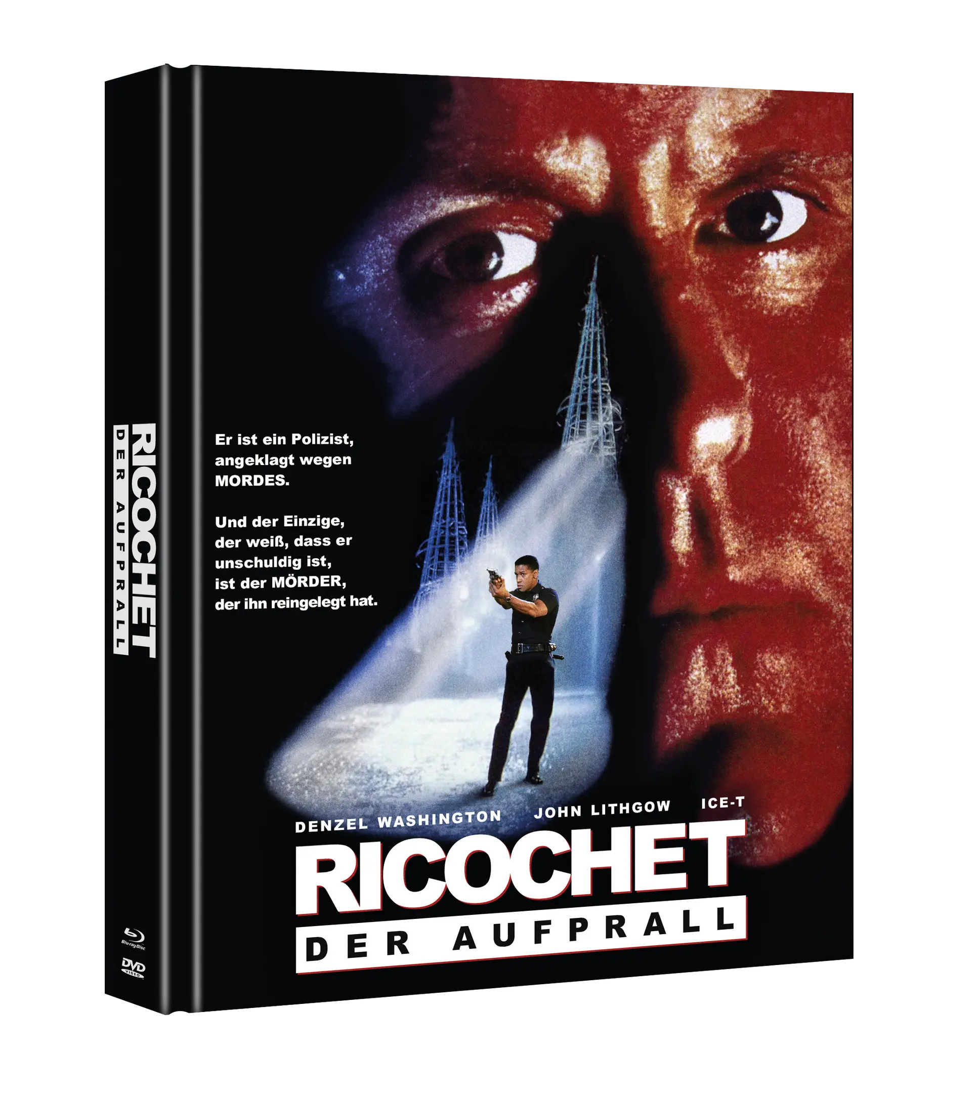 Ricochet - Der Aufprall (Mediabook, Blu-ray+DVD) Ricochet - Der Aufprall (Mediabook, Blu-ray+DVD)