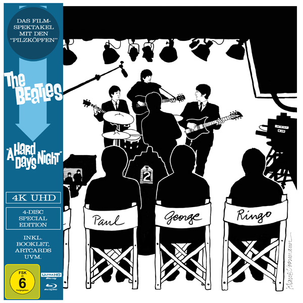 A Hard Days Night (Special Edition, 4K-UHD+Blu-ray+2 Bonus-DVDs) Cover A Hard Days Night (Special Edition, 4K-UHD+Blu-ray+2 Bonus-DVDs) Cover