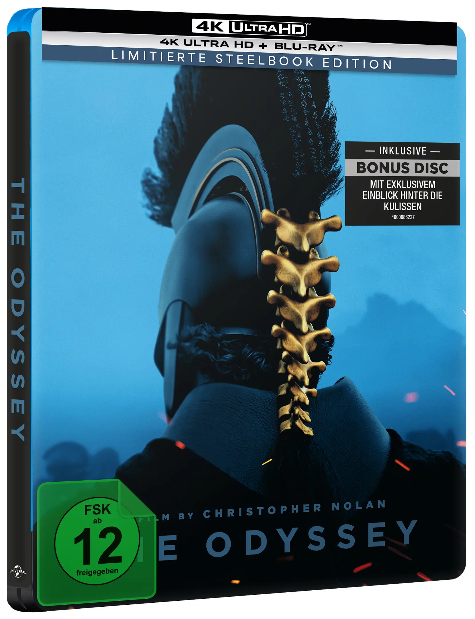 Die Odyssee, 4K Ultra HD, Blu-ray, Steelbook-Edition, Bonus-Disc