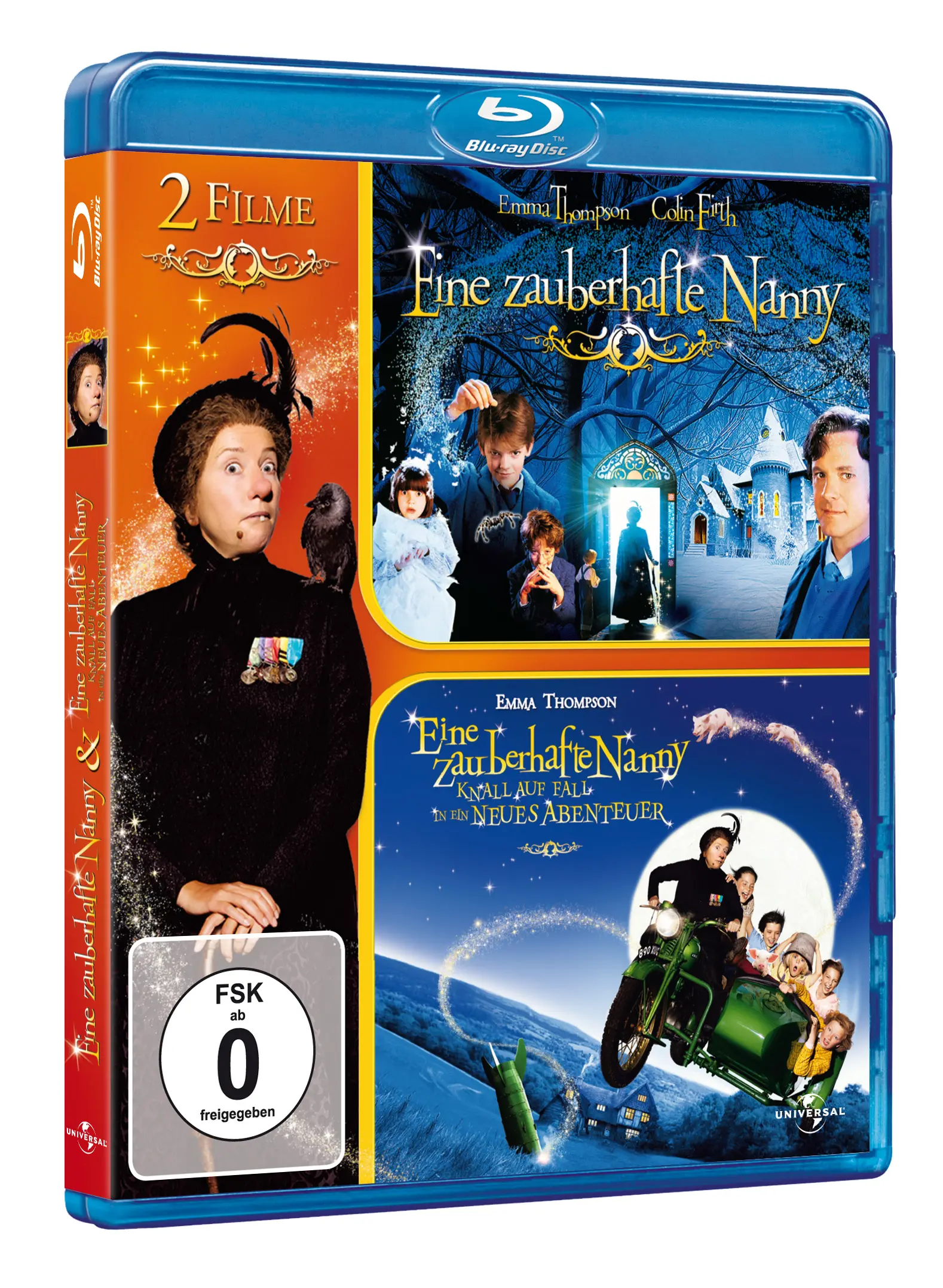 Doppelpack: Eine Zauberhafte Nanny 1+2 (Blu-ray)