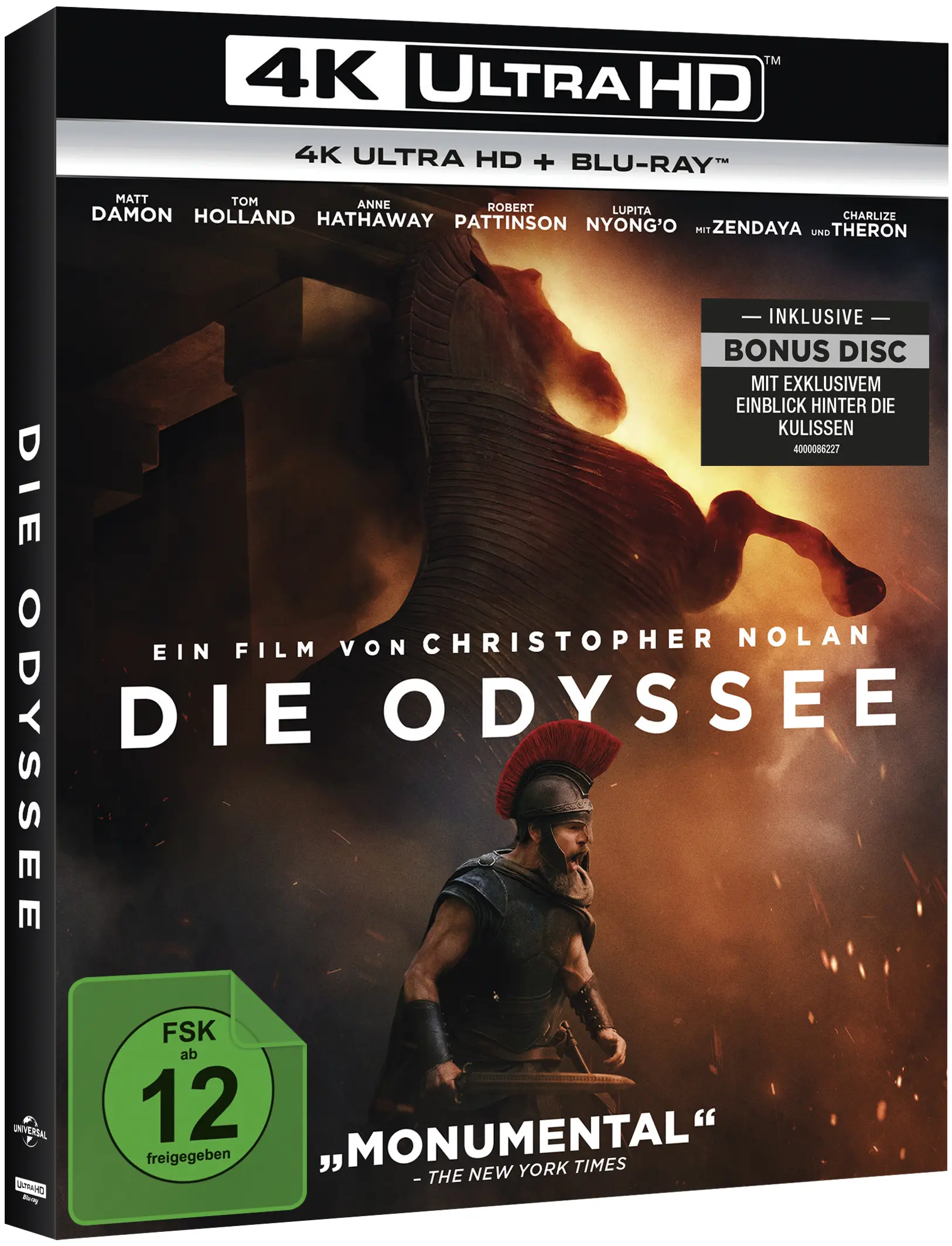 Die Odyssee, 4K Ultra HD, Blu-ray, Bonus-Disc, Filmboxset