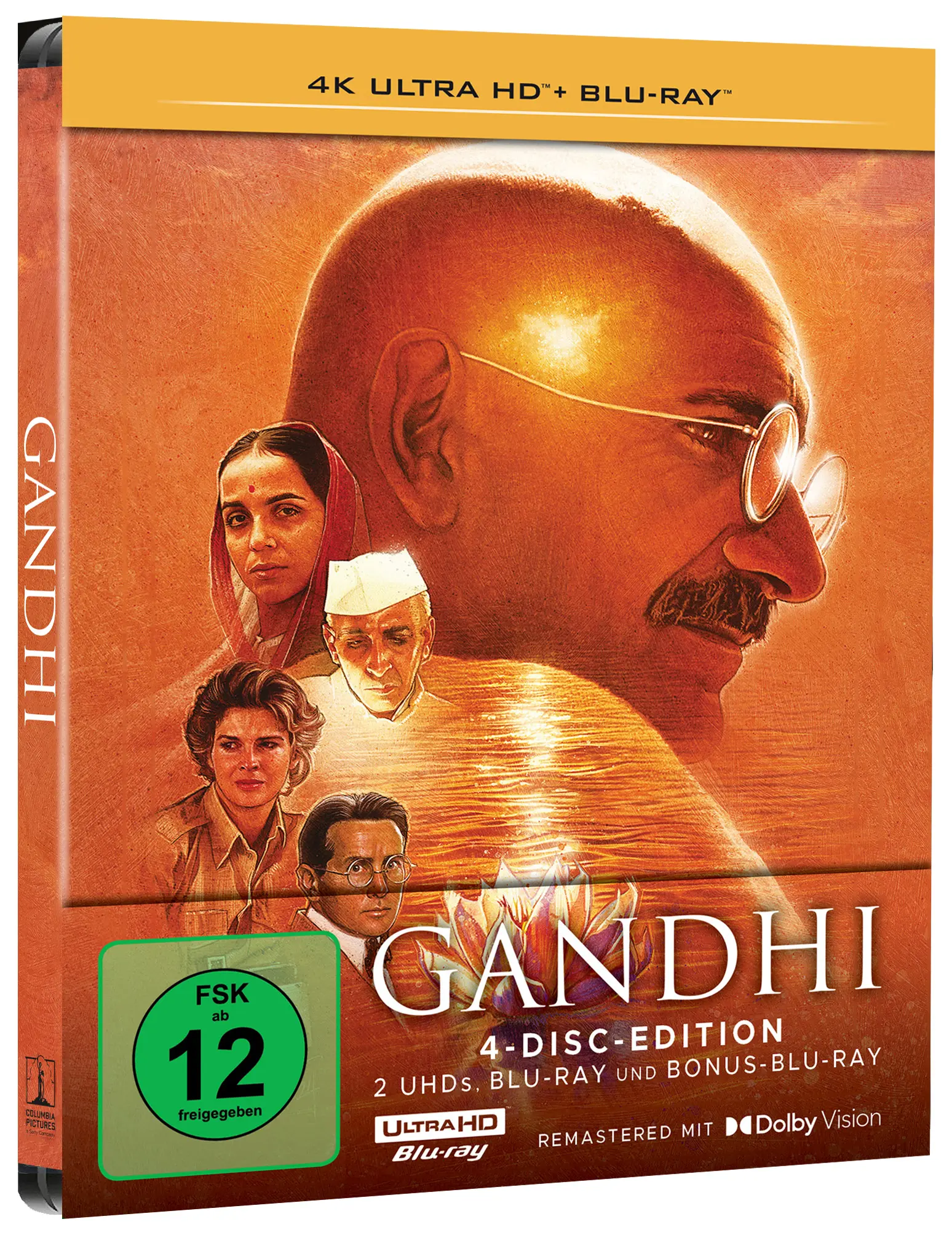 Gandhi (Limitiertes Steelbook, 2 4K-UHDs+2 Blu-rays) Gandhi (Limitiertes Steelbook, 2 4K-UHDs+2 Blu-rays)