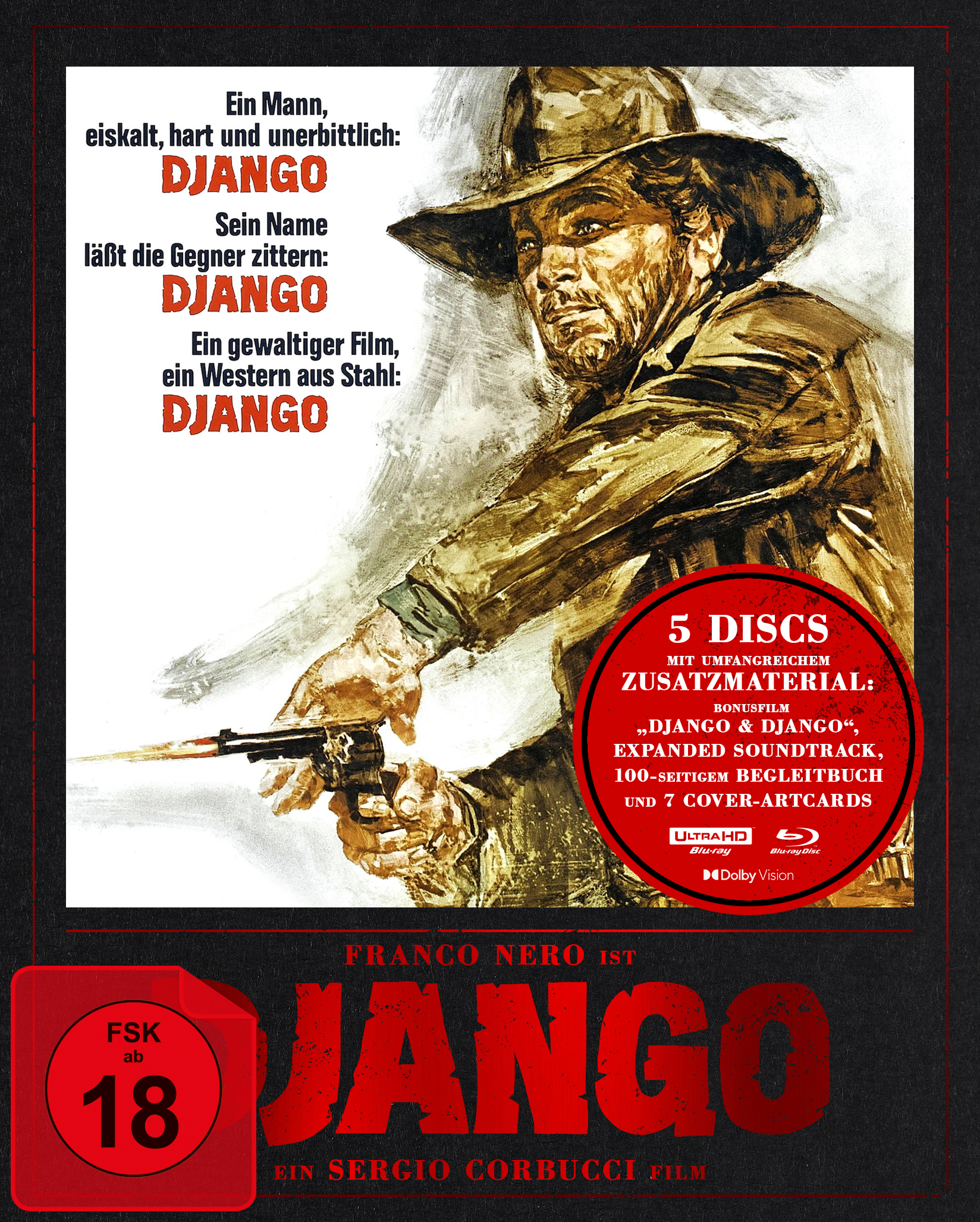 Django (Special Edition, 4K-UHD+3 Blu-rays+CD) (exkl. Shop) Django (Special Edition, 4K-UHD+3 Blu-rays+CD) (exkl. Shop)