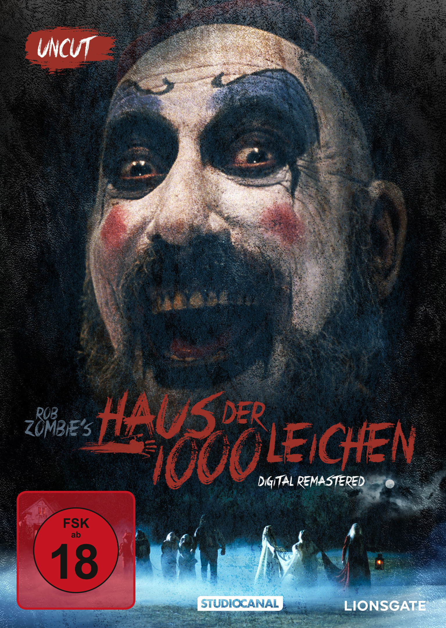Haus der 1000 Leichen - Digital Remastered - Uncut (DVD) Cover Haus der 1000 Leichen - Digital Remastered - Uncut (DVD) Cover