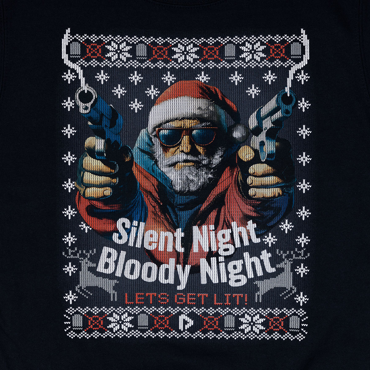 Badass Santa Sweater Unisex Navy Blue Badass Santa Sweater Unisex Navy Blue