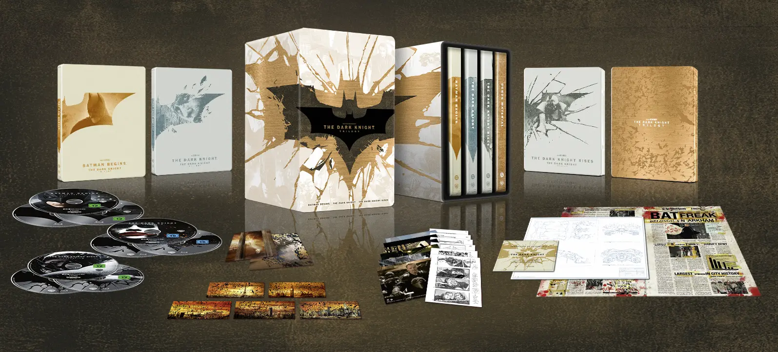 The Dark Knight Trilogy (Collector's Steelbook Edition, 3 4K-UHDs+6 Blu-rays) The Dark Knight Trilogy (Collector's Steelbook Edition, 3 4K-UHDs+6 Blu-rays)