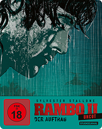 Rambo II - Der Auftrag - Uncut - Limited Steelbook Edition (Blu-ray) Cover Rambo II - Der Auftrag - Uncut - Limited Steelbook Edition (Blu-ray) Cover