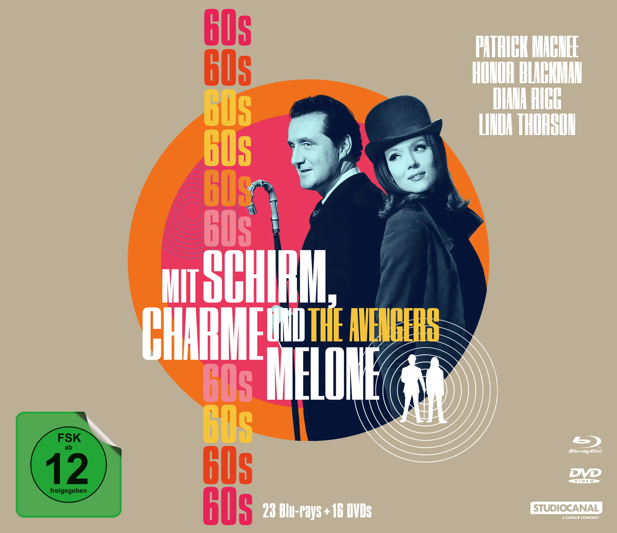 Mit Schirm, Charme und Melone - Die 60er (23 Blu-rays+18 DVDs) Cover