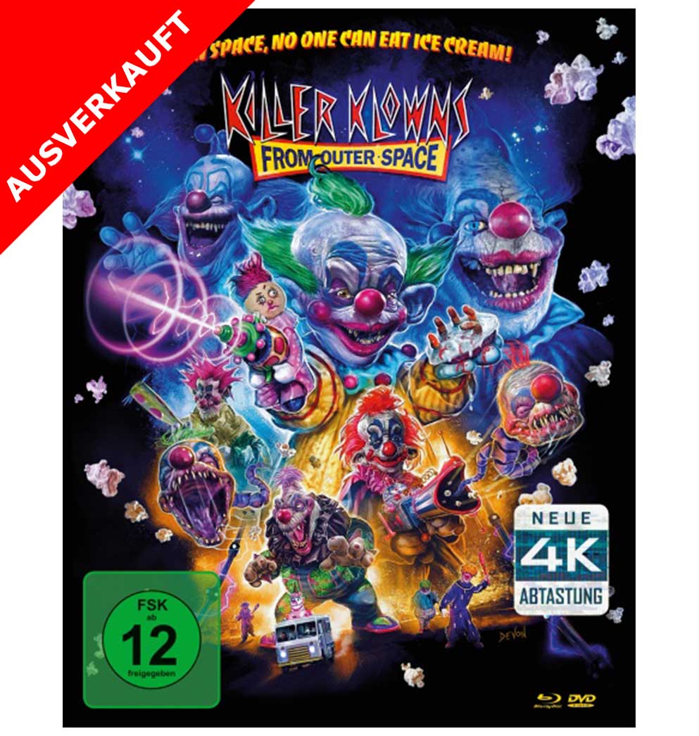 Killer Klowns -Remstered (Mediabook, Blu-ray + DVD) Cover