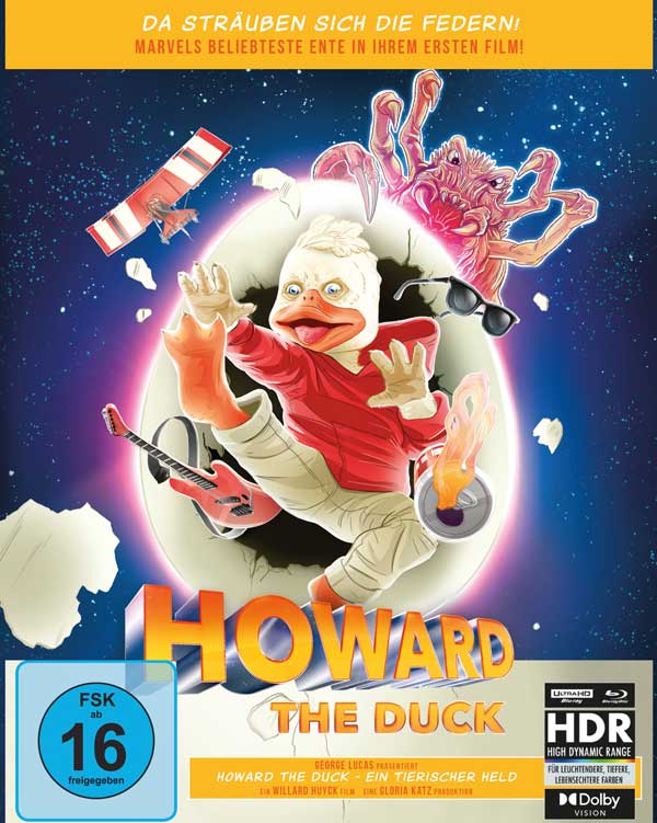 Howard the Duck - Ein tierischer Held (Mediabook, 4K-UHD+Blu-ray) Cover