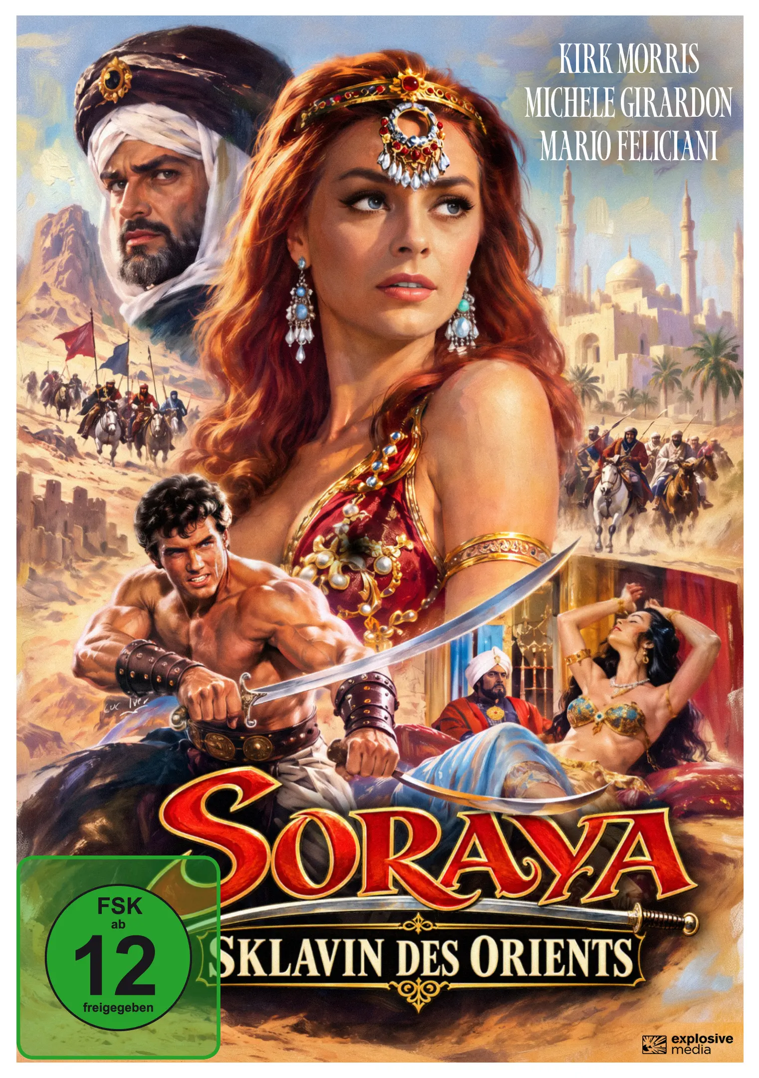 Filmplakat, Abenteuerfilm, Historiendrama, Wüstenkulisse, Schwert