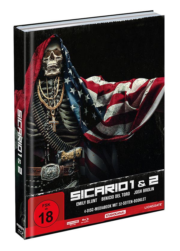 Sicario 1 & 2 - Limited Colletor´s Edition Cover B (2 4K UHDs + 2 Blu-rays) (exkl. Shop) Image 2