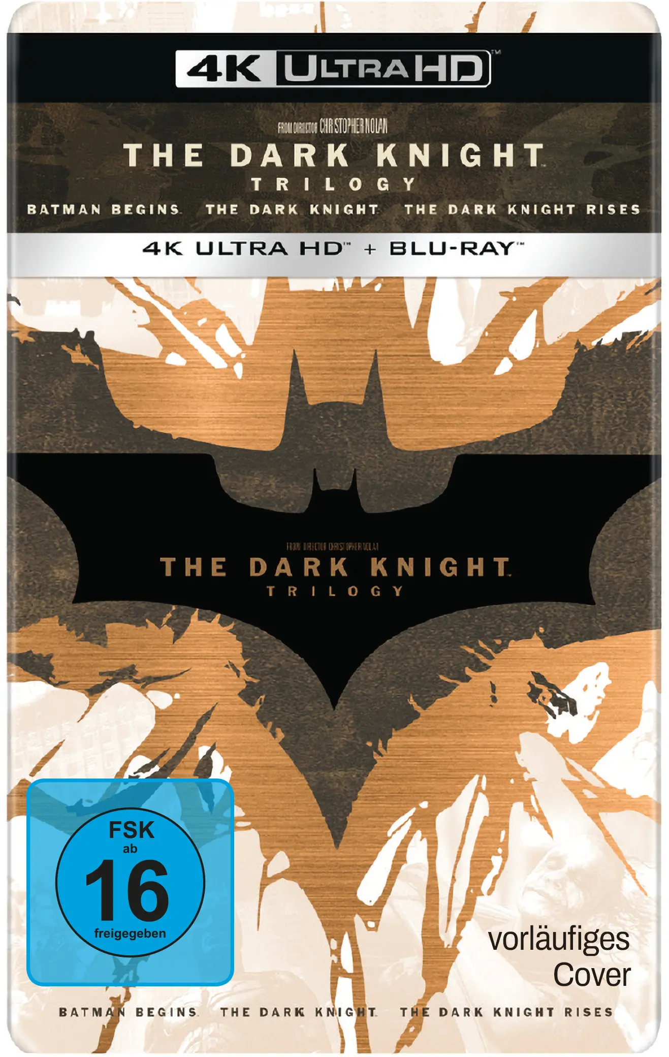 The Dark Knight Trilogy (Collector's Steelbook Edition, 3 4K-UHDs+6 Blu-rays)