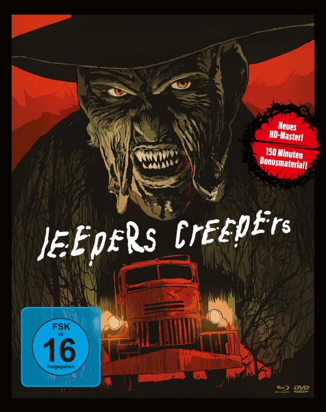 Jeepers Creepers (Mediabook, Blu-ray + DVD) Cover Jeepers Creepers (Mediabook, Blu-ray + DVD) Cover