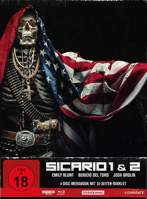 Sicario 1 & 2 - Limited Collector´s Edition Cover B (2 4K UHDs + 2 Blu-rays) (exkl. Shop)
