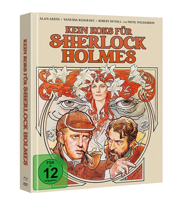 Kein Koks für Sherlock Holmes (Mediabook, Blu-ray+DVD) Buch, Veröffentlichung, Comics, Person, Gesicht