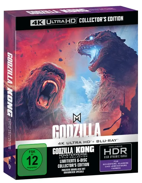 Godzilla Kong Monsterverse 5-Film Collection (4K UHD)