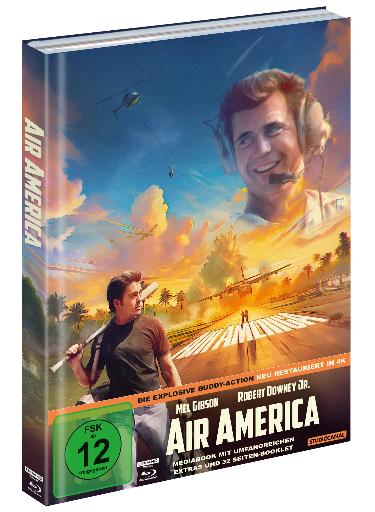 Air America - Limited Collector's Edition (4K-UHD+Blu-ray) Buch, Erwachsener, Männlich, Mann, Person