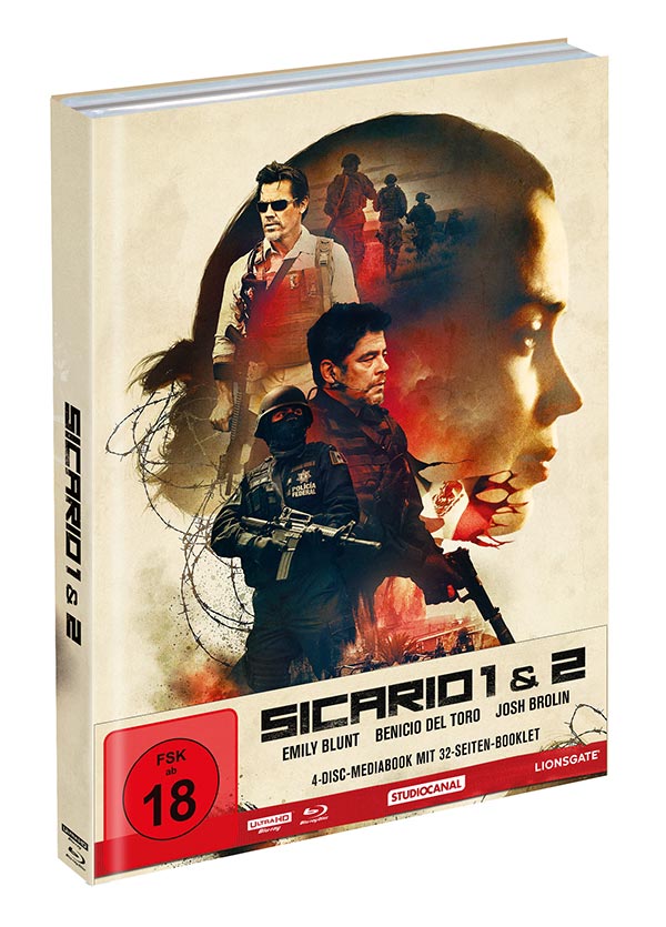 Sicario 1 & 2 - Limited Collector´s Edition Cover A (2 4K UHDs + 2 Blu-rays) (exkl. Shop) Sicario 1 & 2 - Limited Collector´s Edition Cover A (2 4K UHDs + 2 Blu-rays) (exkl. Shop)