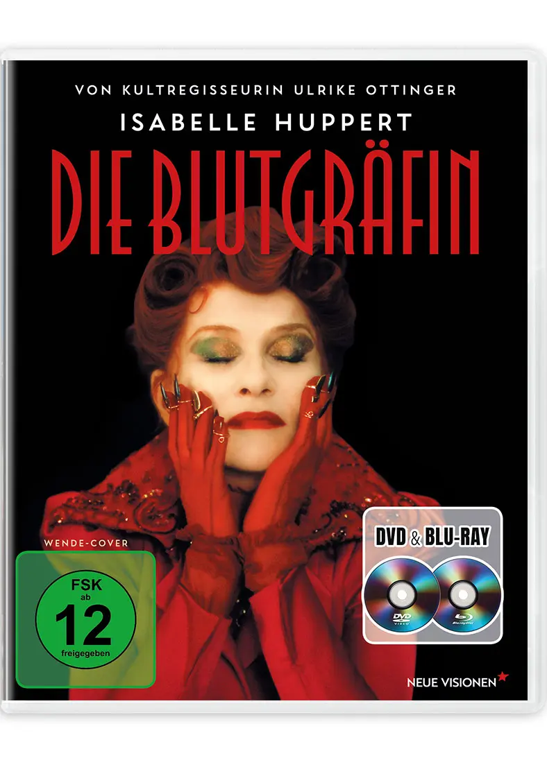 DVD und Blu-ray, Film, Filmhülle, rotes Cover, Isabelle Huppert