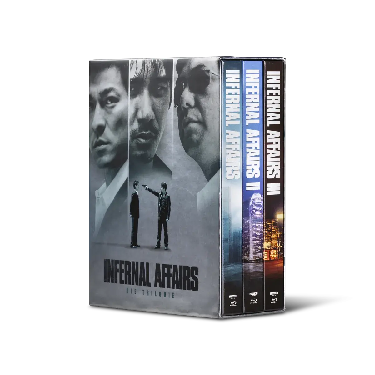 Infernal Affairs Trilogy (Collector's Edition, 3 UHDs, 3 Blu-rays, 3 Bonus-Blu-rays) (exkl. Shop)