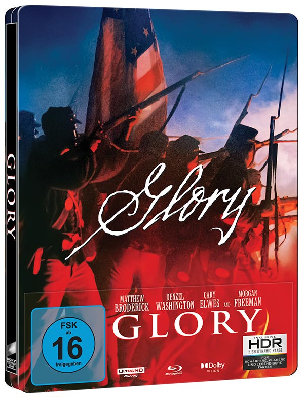 Glory (1989) (Steelbook, 4K-UHD+Blu-ray) Glory (1989) (Steelbook, 4K-UHD+Blu-ray)