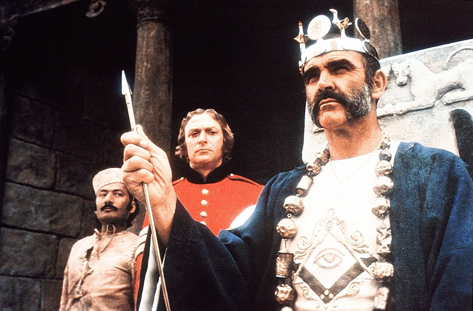 König, Krone, Zepter, Robe, Festung